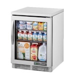 True TUC-24G-HC~FGD01 - Undercounter Refrigerator, (1) glass door, (2) shelves